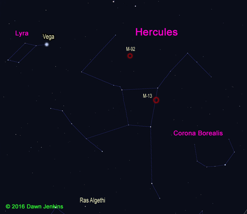 Finder chart for Hercules
