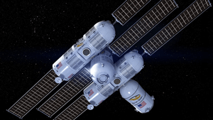 model of the Aurora station