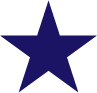 decorative blue star