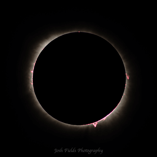 Josh Fields Montage of the 2024 Total Solar Eclipse