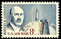 U.S. stamp honoring Robert Goddard