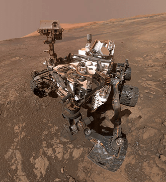 Curiosity takes selfie at Vera Rubin Ridge