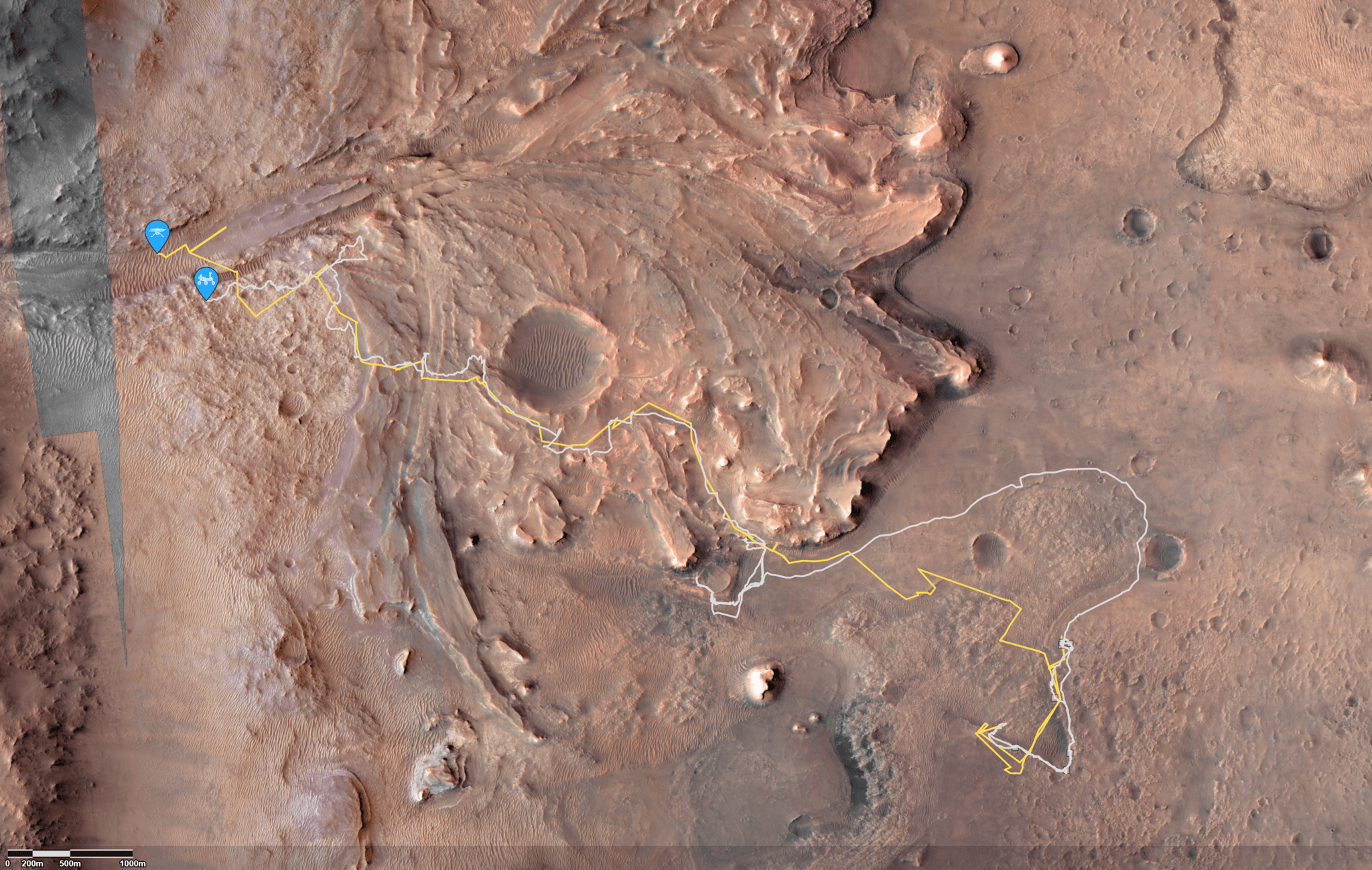 Jezero Crater on Isidus Planitia