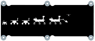 Evolution of NASA Rovers (Plaque on 2020 Rover)