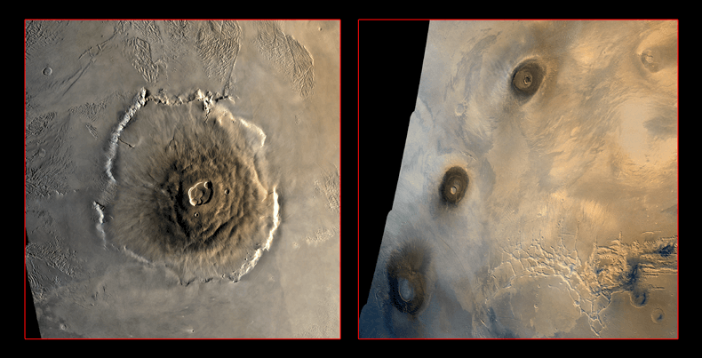Viking images of tharsis volcanoes