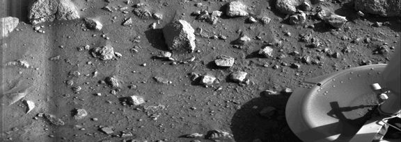 Viking - first image from a Mars lander